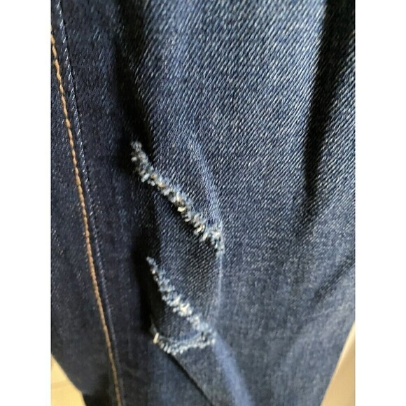 Bebe Dark Wash Destressed Jeans Sz.24 - Picture 5 of 8